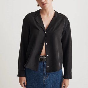 Madewell Silk Button Up Shirt Size Small